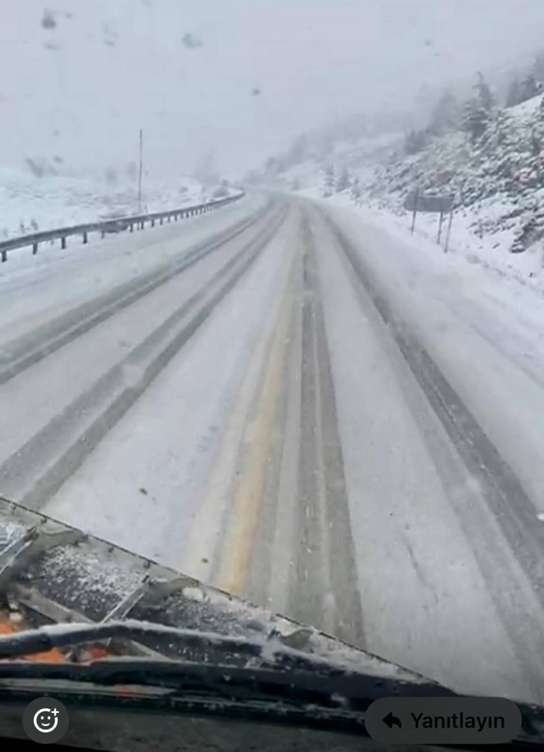 Ekipler seferber oldu! Konya-Antalya yolunda beyaz sürpriz 2